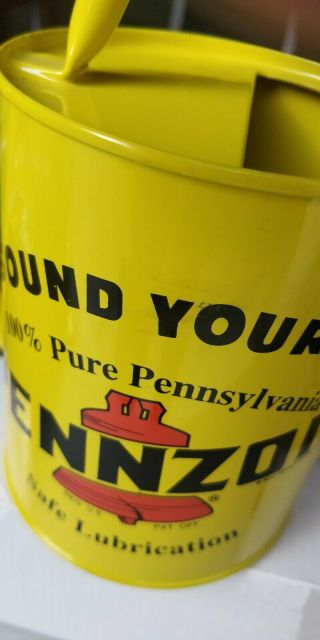 Pennzoil oil can vintage style with spout gas pump globe sign sound your z 3
