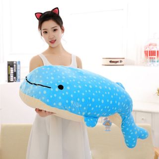 90cm Giant Shark Jinbesan Mochi Cartoon Animal Plush Doll Toy Whale Gifts