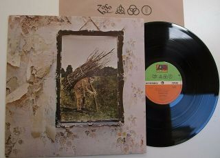 Led Zeppelin Iv 4 Lp Vinyl Symbols A2/b2 Uk Press Classic 1971 Album Stairway