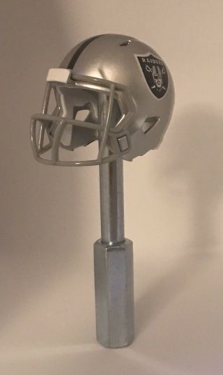 Oakland Raiders Mini Helmet Nfl Beer Tap Handle Football Kegerator Riddell Afc
