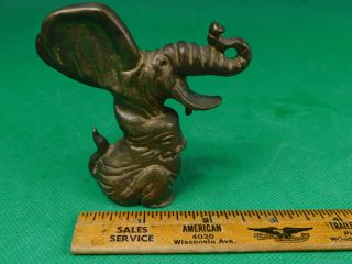 Antique Cast Iron Figure Elephant Beer Bottle Opener Vintage 3