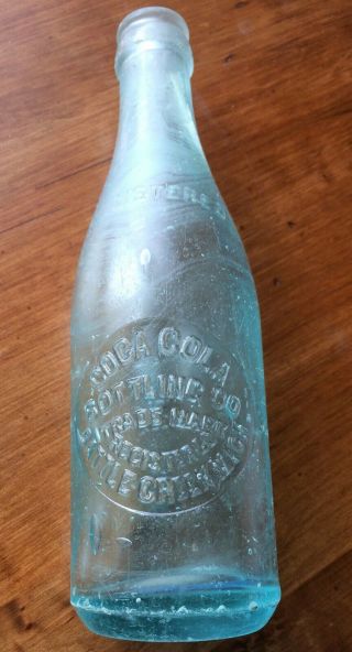 antique Straight Sided COCA - COLA Bottling Battle Creek Michigan bottle Coke 2