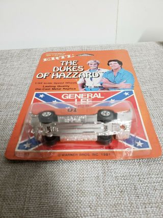 ERTL 1/64 SCALE THE DUKES OF HAZZARD GENERAL LEE CAR 1581 ©1981 Never Opened 6