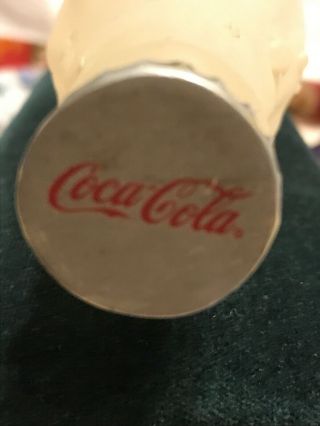 Vintage Coca - Cola White Bottle paperweight.  Unusual 2