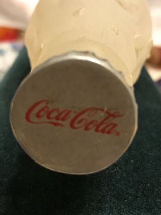 Vintage Coca - Cola White Bottle paperweight.  Unusual 3