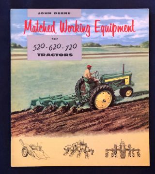 1957 John Deere 520 - 620 - 720 Tractors 28 Page Brochure