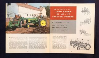 1957 JOHN DEERE 520 - 620 - 720 TRACTORS 28 Page Brochure 2