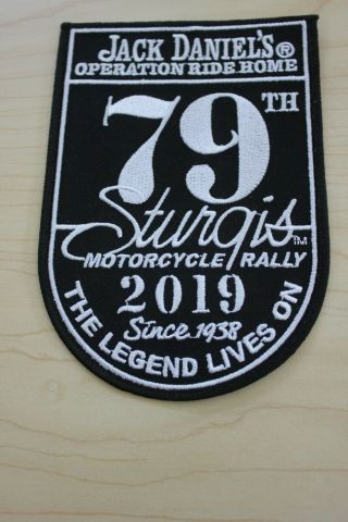 Sturgis 79th Motorcycle Rally 2019 Jack Daniels Operation Ride Home Patch