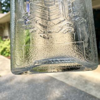 Fancy Antique Pictorial Refrigerator Water Bottle Embossed Wishing Well 1930s 4