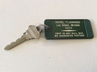 Rare Vintage Hotel Flamingo Las Vegas Nevada Room 157 Green Key Fob