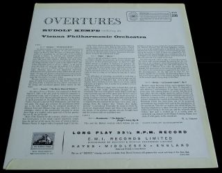Mendelssohn / Weber / Berlioz: Overtures - Rudolf Kempe HMV ASD 330 ED1 LP 4