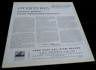 Mendelssohn / Weber / Berlioz: Overtures - Rudolf Kempe HMV ASD 330 ED1 LP 5