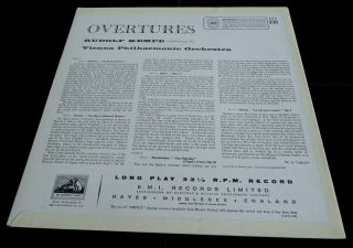 Mendelssohn / Weber / Berlioz: Overtures - Rudolf Kempe HMV ASD 330 ED1 LP 6