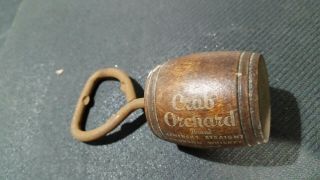 Vintage Rare Wood Barrel Handle Bottle Opener Crab Orchard Brand Old Kentucky