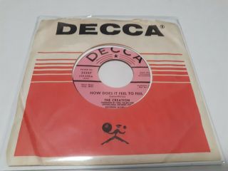 The Creation 1967 Usa Decca 45 Promo How Does It Feel 2 Feel Nm Disc Rare Psych