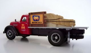 1949 International KB8 Tabletop Diecast Truck Golden Fleece Custom Graphics 2