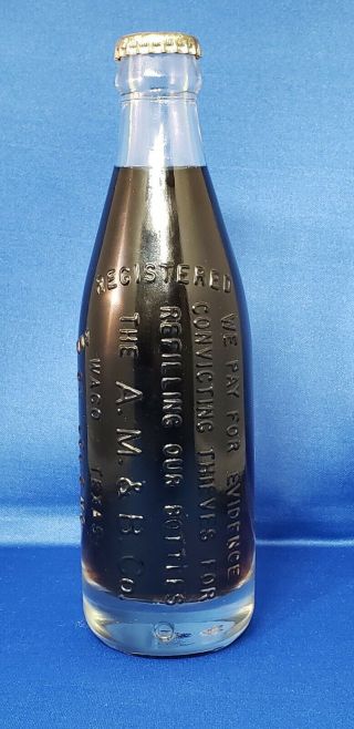 Extremely Rare Antique Dr Pepper Bottle From Waco,  Tx St.  Louis,  Mo " Thieve