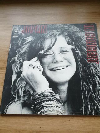 Janis Joplin In Concert Vinyl Lp 1972 Uk Pressing Very Good Plus Nr Exc