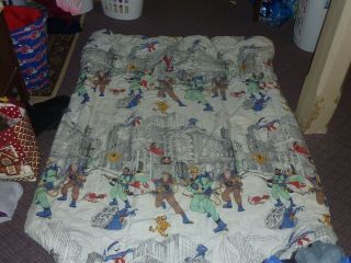 Vintage The Real Ghostbusters Comforter Blanket 1986 Fabric Bedding Retro Rare
