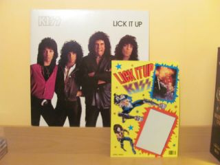 Kiss - Lick It Up Vinyl Lp Japan Import With Sticker Sheet / No Obi Insert