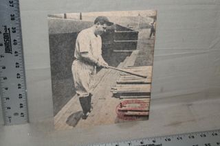 Rare 1920s Louisville Slugger Store Promo Sign Baseball Babe Ruth Checking Bat