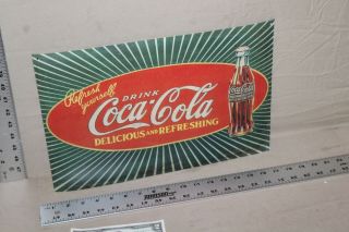 Scarce 1923 Drink Coca Cola Burst General Store Sign Soda Pop Coke Bottle Gas 66