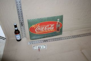 SCARCE 1923 DRINK COCA COLA BURST GENERAL STORE SIGN SODA POP COKE BOTTLE GAS 66 2