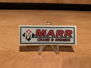 Marr Crane Union Equipment Hardhat Operating Engineers Oilfield Sticker