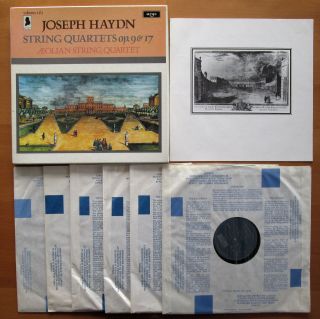 Hdnq 61 - 66 Haydn String Quartets Vol.  2 & 3 Aeolian Quartet Argo 6xlp Near