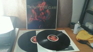 The Story Of The Clash Volume 1 2 X Vinyl Cbs 460244 A1/b1/c1/d1 Stunning