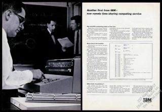 1965 Ibm 7040 Computer Quiktran Math Problem Program Photo Vintage Print Ad