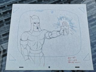 He - Man Animation Art - Pencil Cartoon Production Cels And Drawing Motu