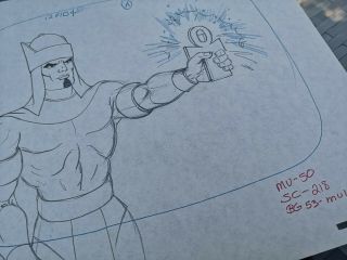He - Man animation art - pencil cartoon production Cels and Drawing MOTU 3