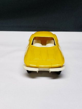 Vintage Tonka Yellow Plastic 1963 Corvette Split Window For Auto Transporter 2