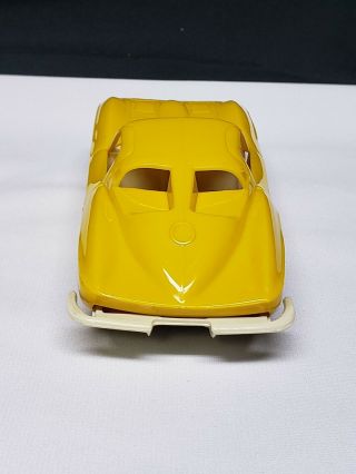 Vintage Tonka Yellow Plastic 1963 Corvette Split Window For Auto Transporter 4