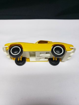 Vintage Tonka Yellow Plastic 1963 Corvette Split Window For Auto Transporter 7