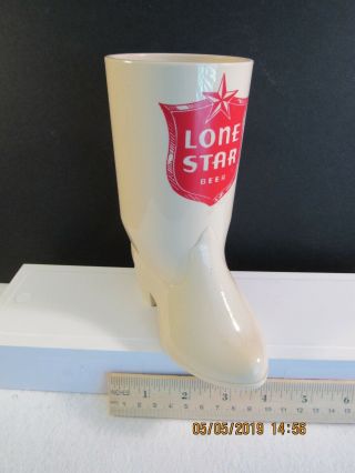 Plastic Lone Star Beer Boot Mug With Handle