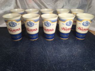 20 Vintage Hamms Beer Wax Cups,  Rare,  1960 