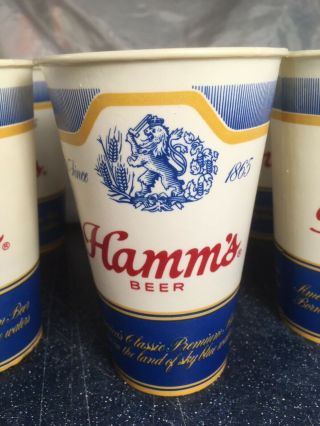 20 Vintage Hamms Beer Wax Cups,  RARE,  1960 ' s,  Unique Beer Display Bar 3