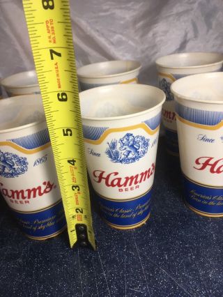 20 Vintage Hamms Beer Wax Cups,  RARE,  1960 ' s,  Unique Beer Display Bar 7