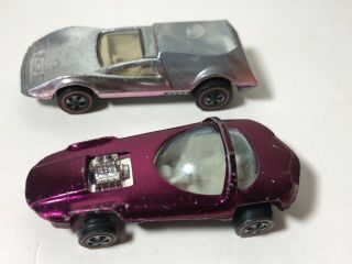 Redline Hot Wheels Magenta Silhouette & Stripped Or Faded Pink Tri - Baby