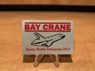 Bay Crane 2012 Space Shuttle Enterprise Hardhat Operating Engineers Stickers