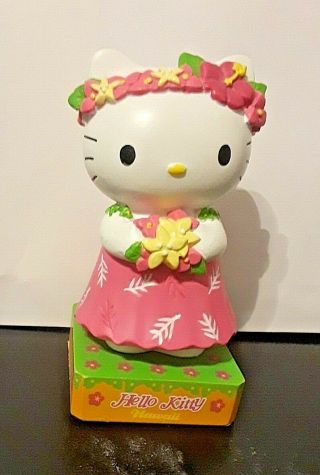 Hello Kitty Hawaii Limited Edition Bobble Head Rare Figurine -