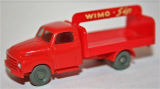 Vintage 1950s Wiking Opel Blitz Wimo - Sip Beverage Truck Ho Scale 1/87 Plastic