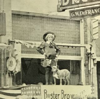 Antique / Vintage 11” x 17” Photo Buster Brown Shoe Store Grove City PA 4