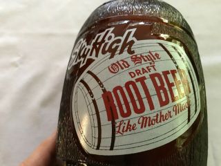Sky High Root Beer Half Gallon Amber Glass Bottle,  Diamond Bottling,  Milwaukee 2
