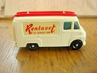 Rentaset Tv Service Van 62 Made In England 1963 Lesney Matchbox Tv Truck 62