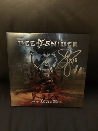 Vinyl Records - Dee Snider - For The Love Of Metal - Signed By Him.