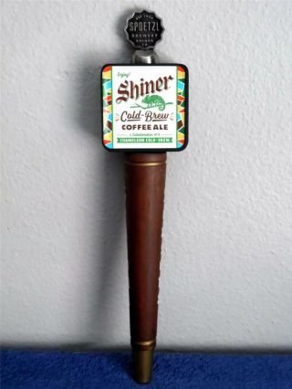 Shiner Cold Brew Coffee Ale Seasonal Tap Handle 12 1/2 " Tall " Shiner,  Texas