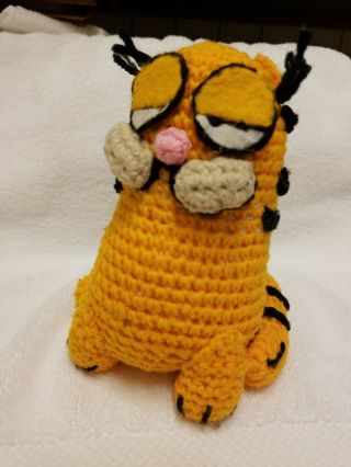 Vintage Crocheted Garfield From The 1980 